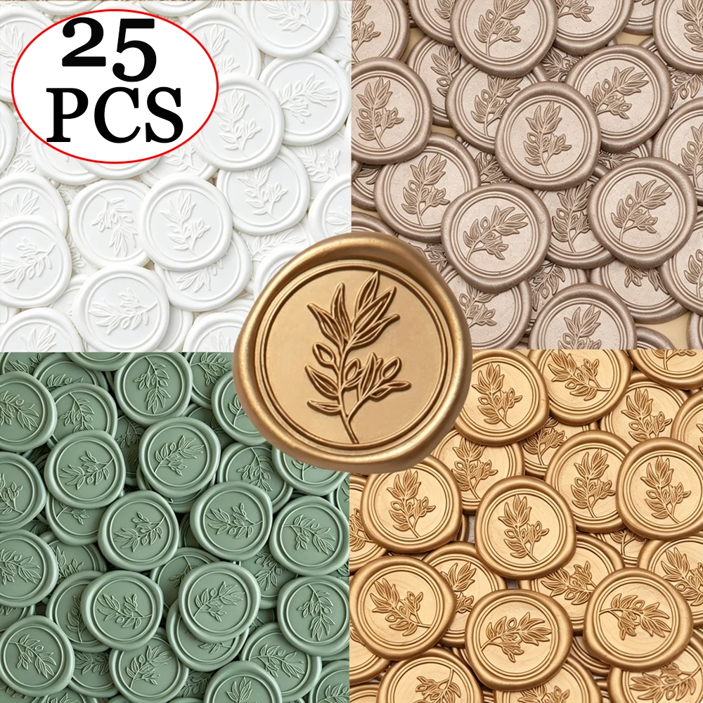 Wax Seal Stamp Set - Conjunto com 25 Adesivos de Cera