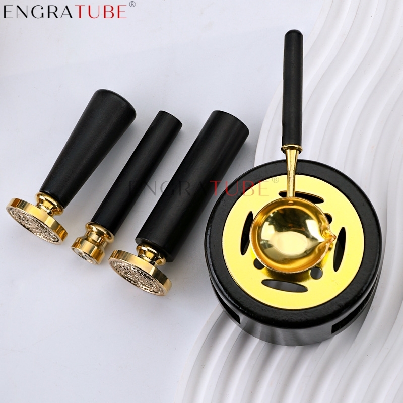 Wax Seal Stamp Set - 3 pçs/set conjunto de selo cera