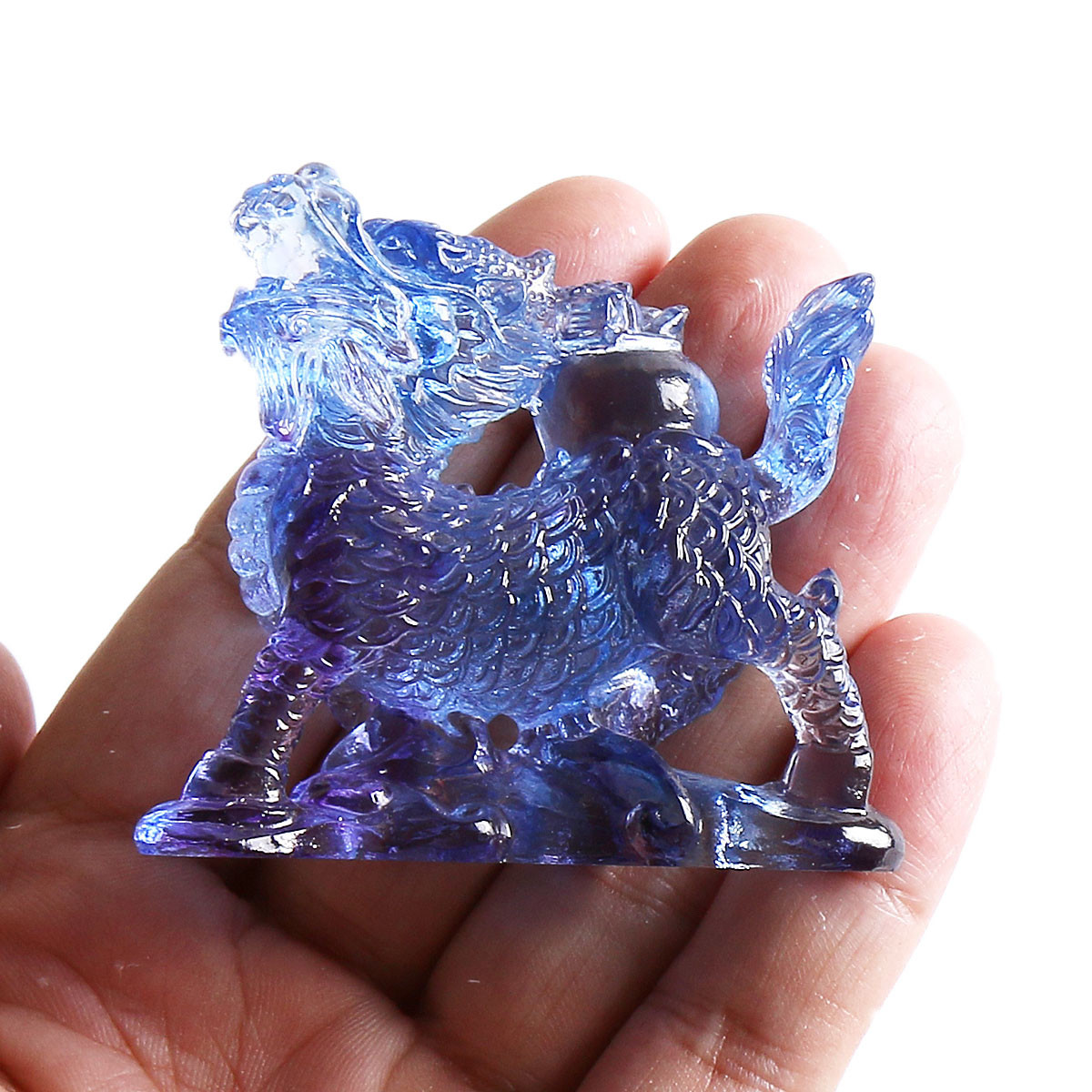 Paper Weight Crystal - Estátua de Cristal Liuli Feng Shui