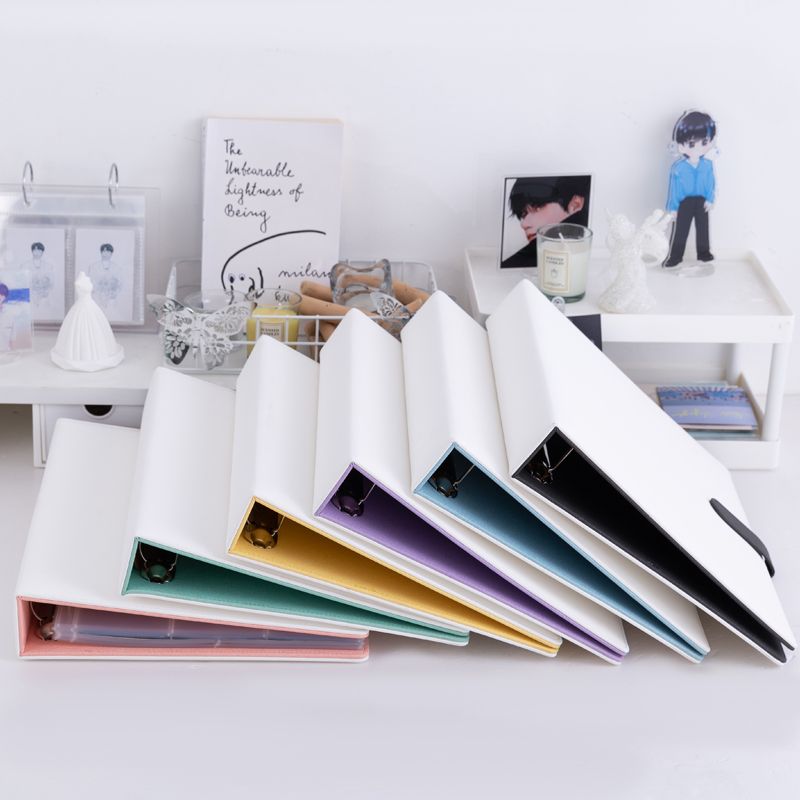 Pasta de fotos com blocos de c - Binder A4 Lever avaliação e preço