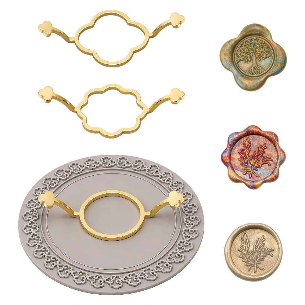 Conjunto de 3 Moldes para Selo - Wax Seal Stamp Set avaliação e preço