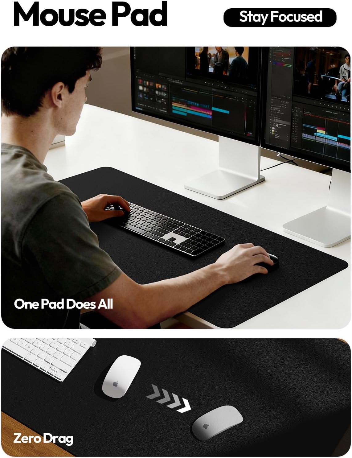 Protetor de Mesa Grande em Cou - Leather Desk Pad avaliação e preço