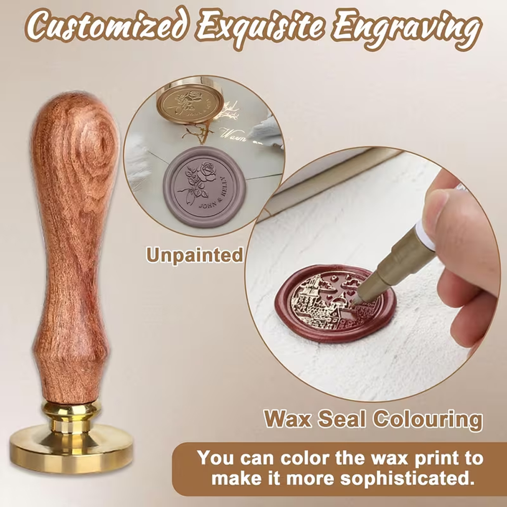 Personalize Seu Logotipo: Conj - Wax Seal Stamp Set avaliação e preço