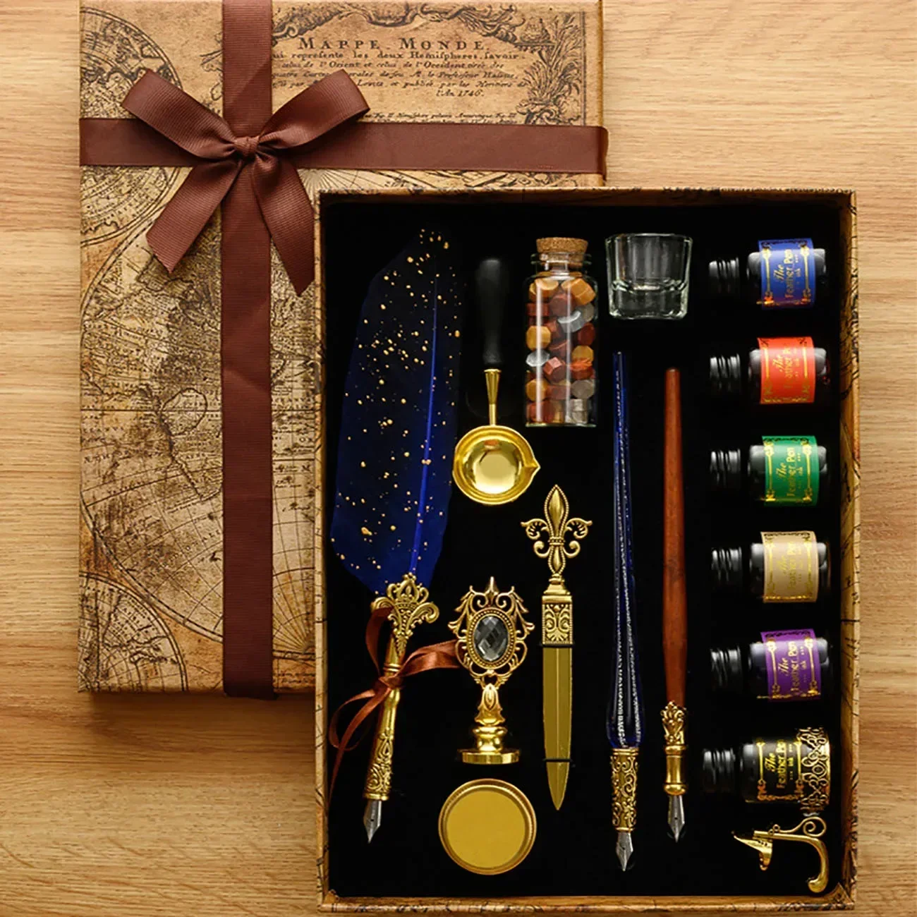 Caligrafia clássica pena canet - Wax Seal Stamp Set avaliação e preço