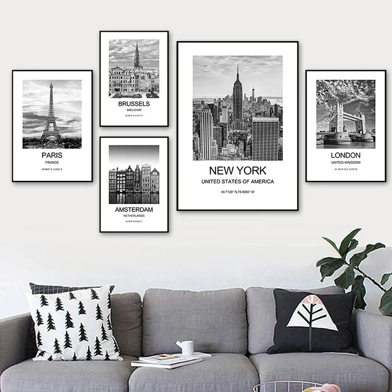 Cidade cartaz nova york londre - Ink Blotter Paper avaliação e preço