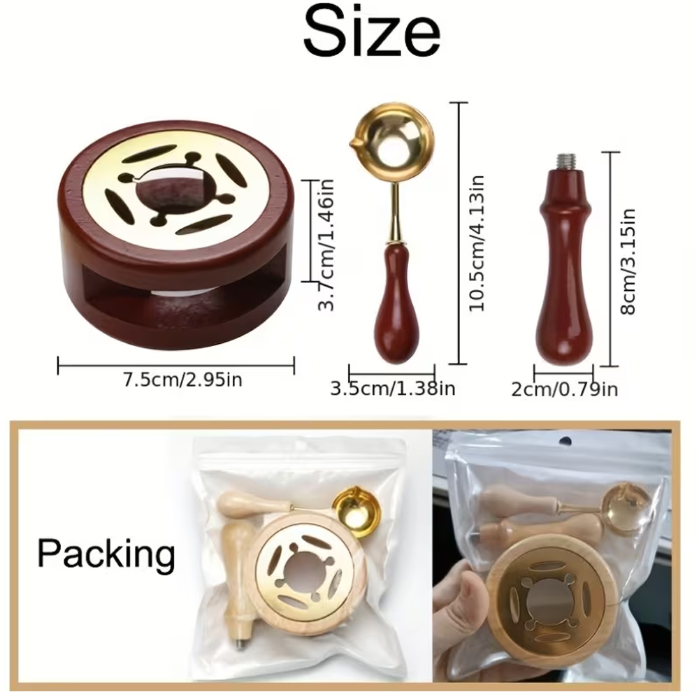 Kit de Selo de Cera Personaliz - Wax Seal Stamp Set avaliação e preço