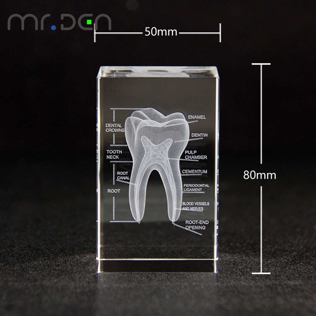 Dentale 3d laser gravado cubo  - Paper Weight Crystal avaliação e preço