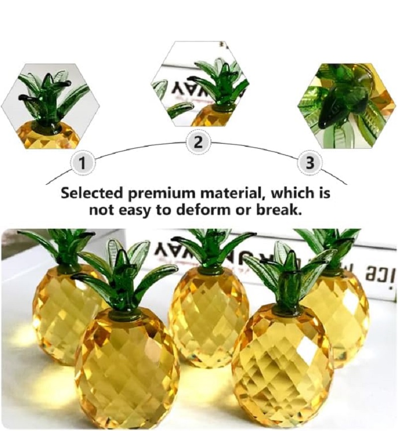 Peso de papel de frutas de cri - Paper Weight Crystal avaliação e preço