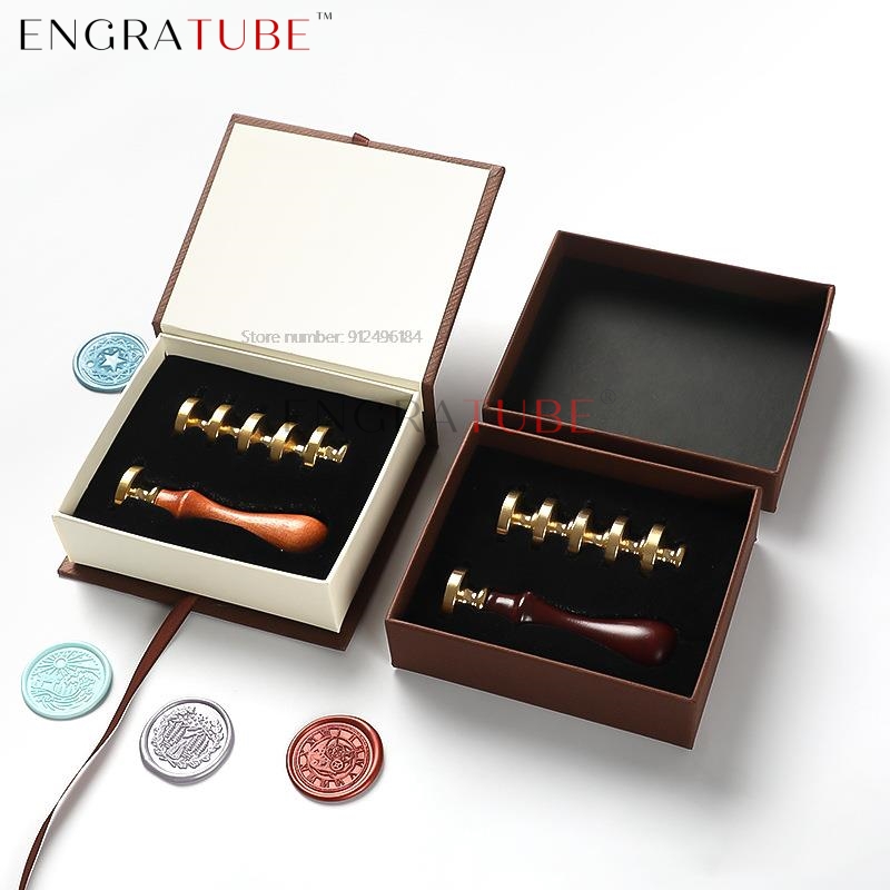 6 cabeças de carimbo de cera d - Wax Seal Stamp Set avaliação e preço