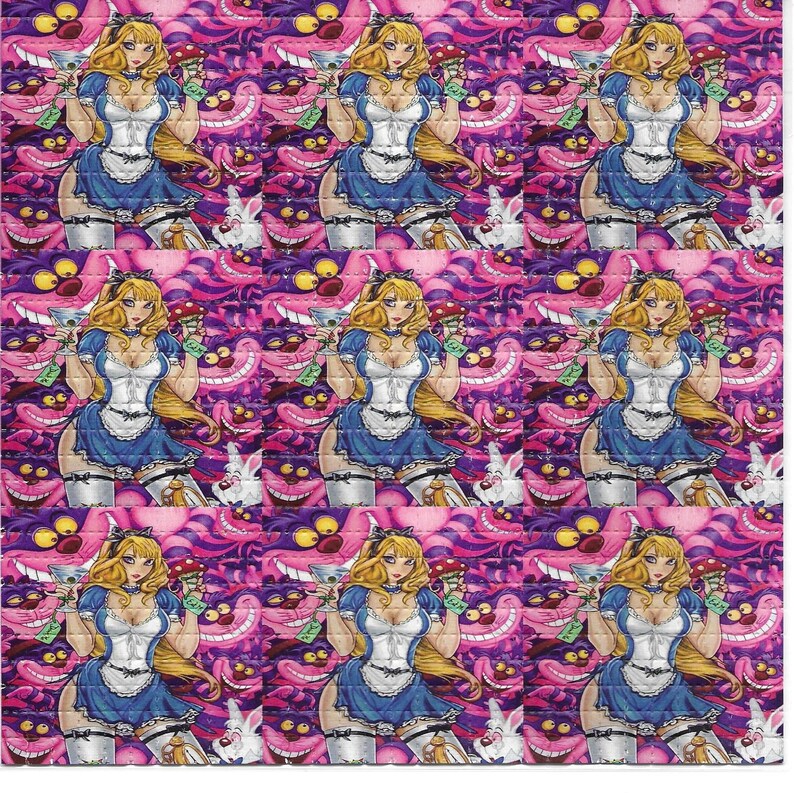 Sexy alice psicodélico lsd áci - Ink Blotter Paper avaliação e preço
