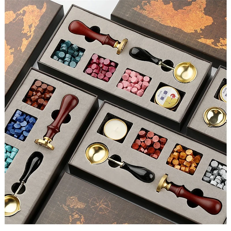 Diy selos caixa de selo de cer - Wax Seal Stamp Set avaliação e preço