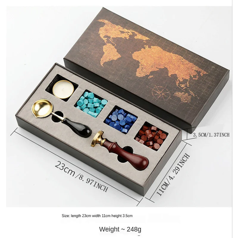 Diy selos caixa de selo de cer - Wax Seal Stamp Set avaliação e preço