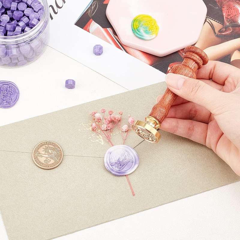 1 conjunto de selo de cera de  - Wax Seal Stamp Set avaliação e preço