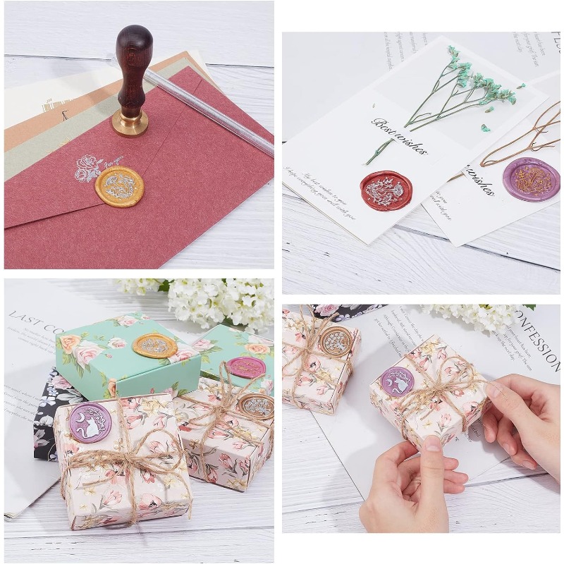 1 conjunto de selo de cera de  - Wax Seal Stamp Set avaliação e preço