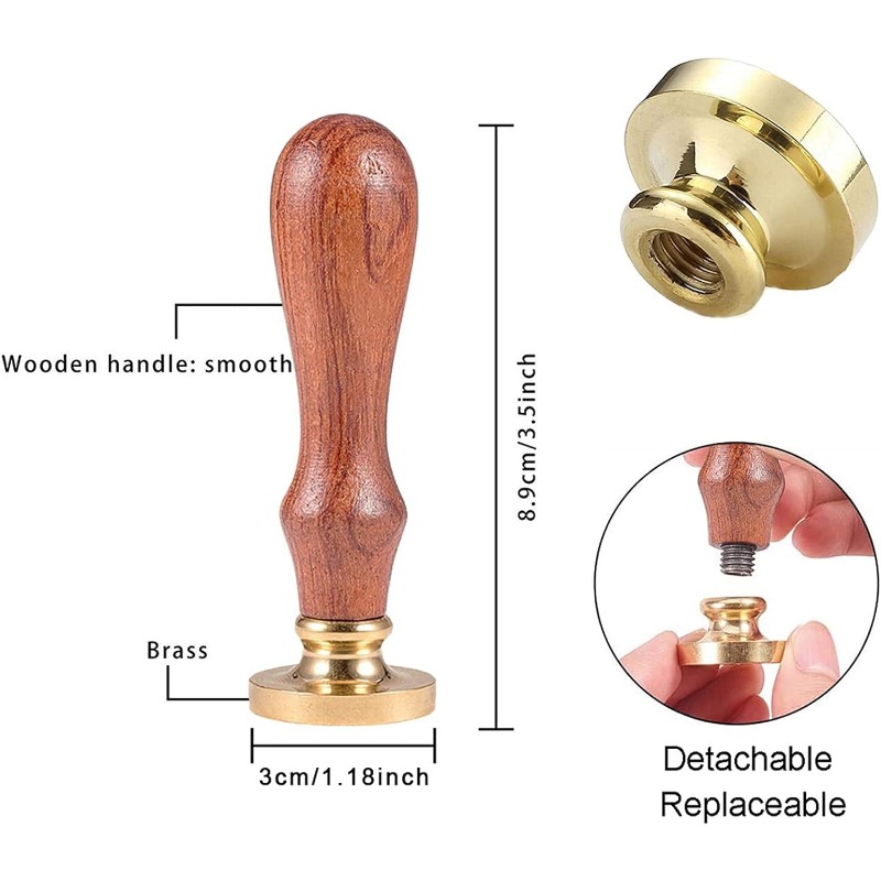 1 conjunto de selo de cera de  - Wax Seal Stamp Set avaliação e preço